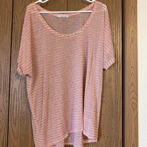 Sheer striped tee